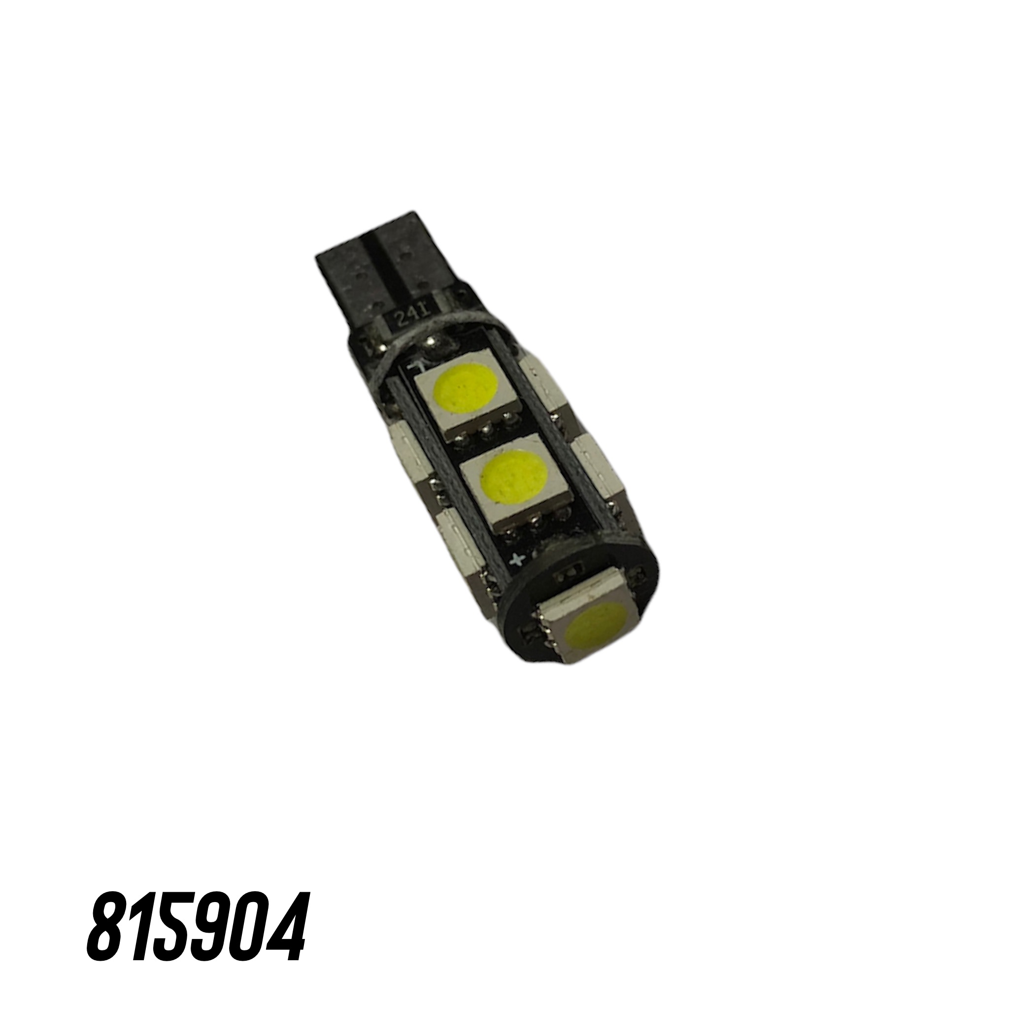 Лампа ДИОД 12/5 (без цоколя) (БЕЛ)    9  SMD  ЧЕРН. с обманкой T10-9SMD-5050-CANBUS